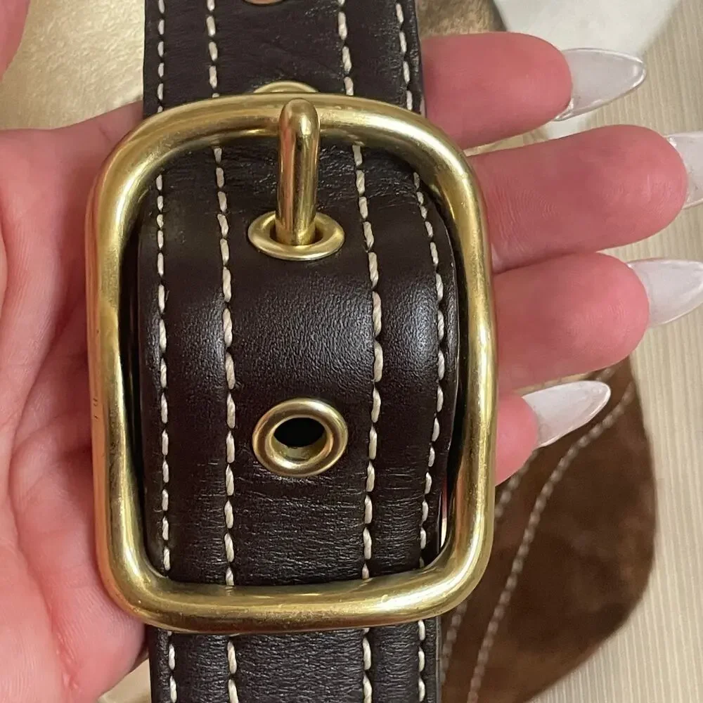 Coach Holiday Patchwork Metallic Gold Shoulder Bag 10387 Y2K 2007